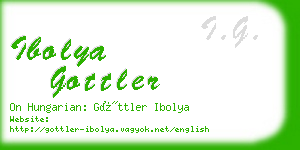 ibolya gottler business card